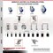 Service Caster 3.5 Inch 316SS Blue Poly Swivel 1-3/4 Inch Expanding Stem Caster Set Brake SCC SS316EX20S3514-PPUB-BLUE-TLB-134-4 - alternate 5
